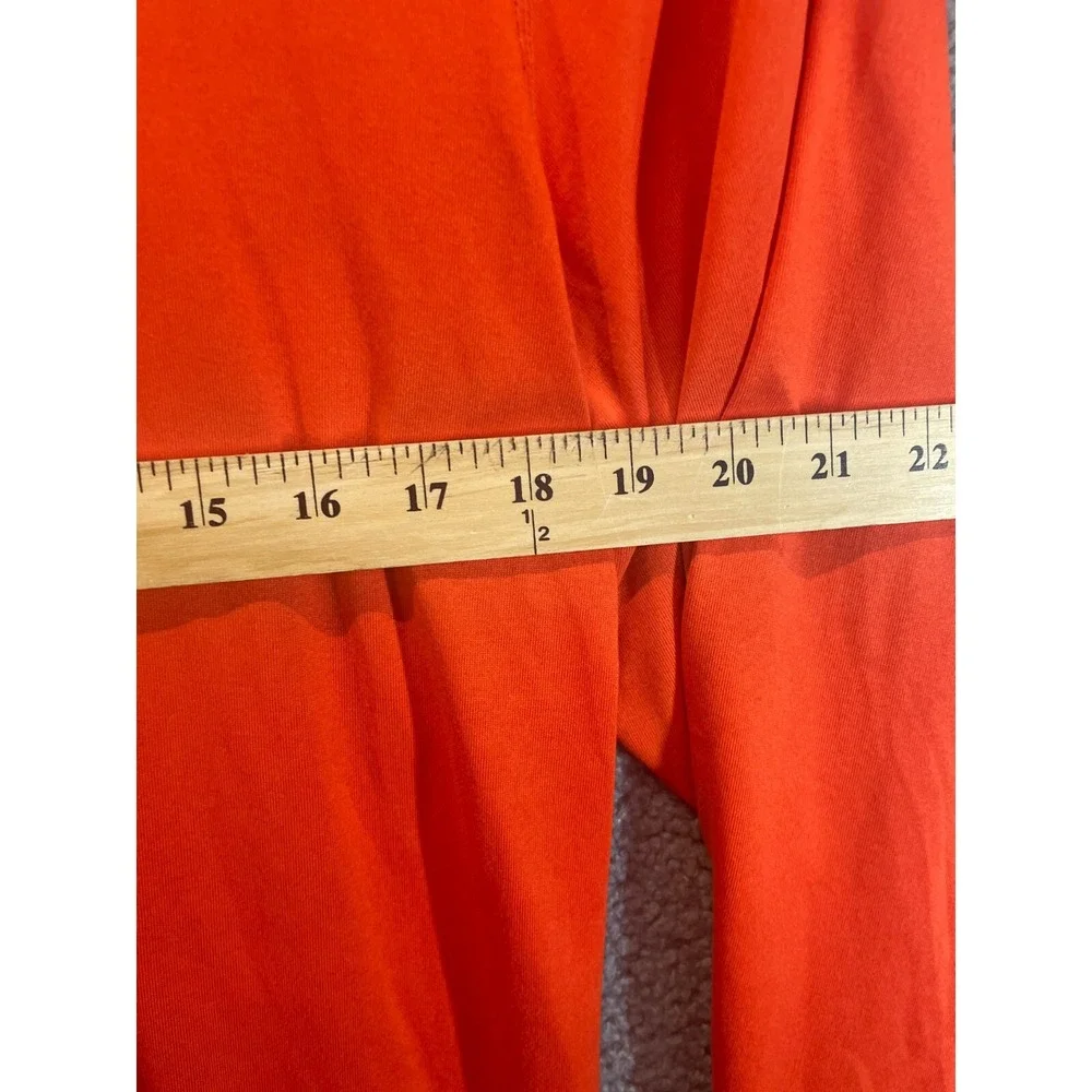 Men's Vintage Nike Dri-Fit  Long Sleeve Shirt Sz Large‎ Orange
